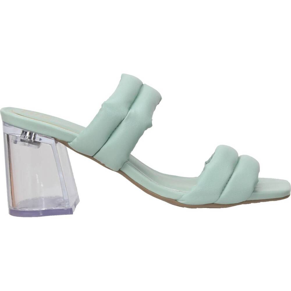 NEW OFFLINE women's jolene clear heel sandal in mint